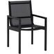 Merano Black Outdoor Dining Armchair, Set Of 2